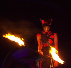 fire staff, fire circus, Australia, Canberra