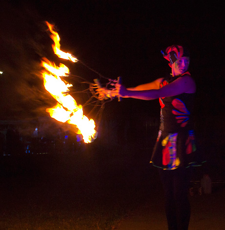fire fans, Eve Everard, fire performance, fire twirling, performer, circus, Australia