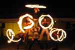 will-o'-the-wisp fire performers at a show in nsw australia