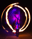 fire twirling clubs, circus