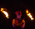 fire eating routine, circus
