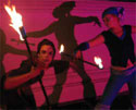 fire circus perfromace by our staff spinners
